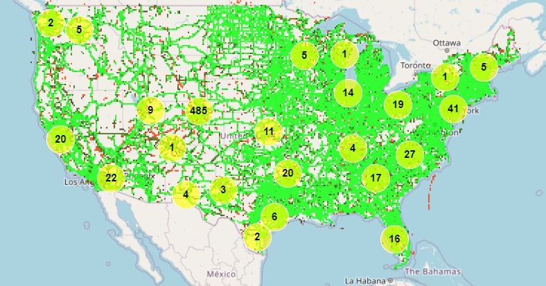 Verizon 4G Cell Towers Nationwide